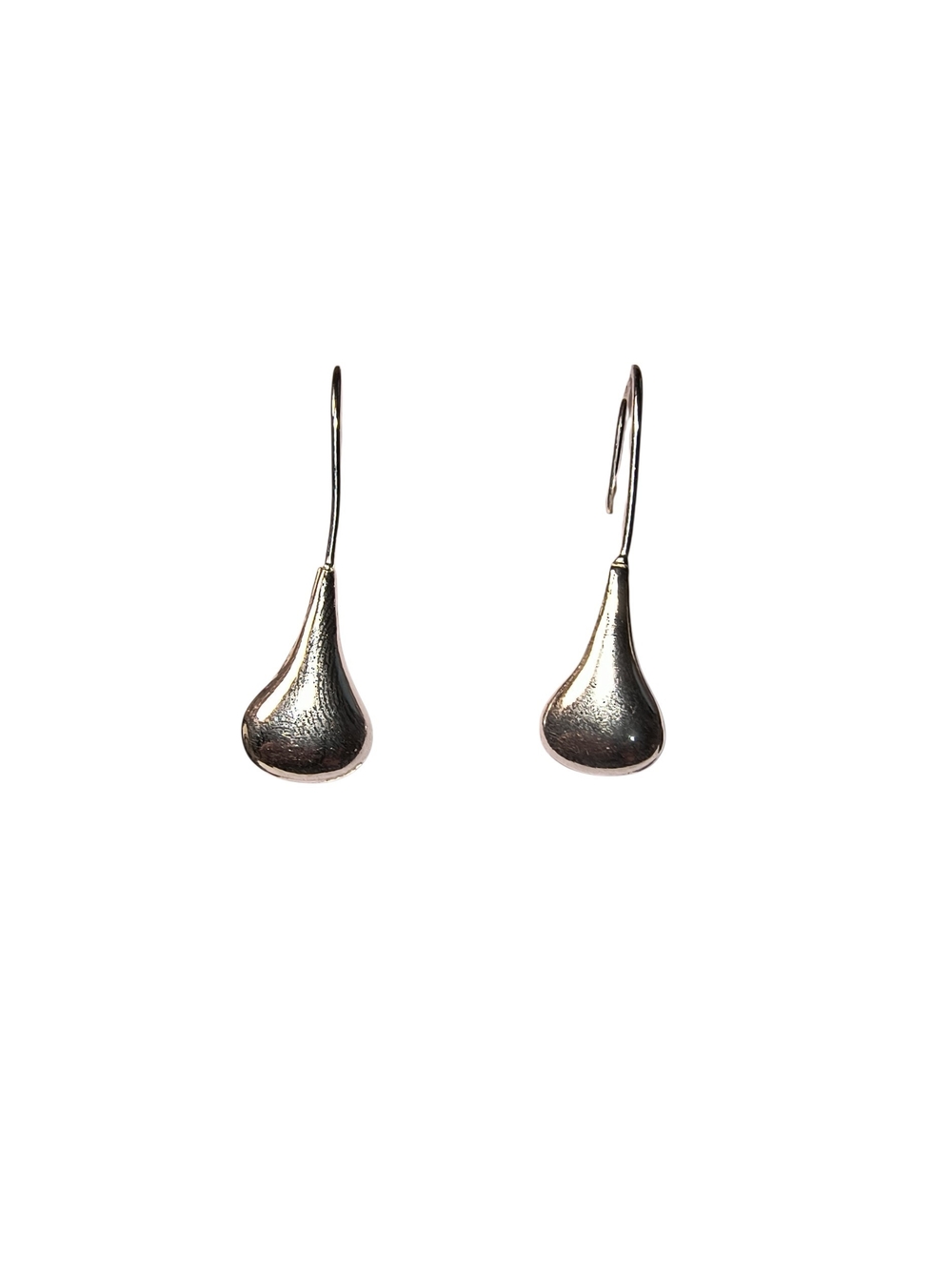Sterling Silver-Filled Teardrop Earrings Brand New